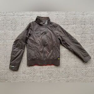 Burton Womens Lift Liner Brown Bomber Moto Ski Snowboard Jacket Size M